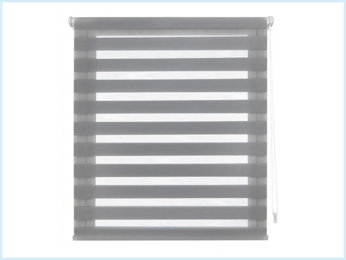 ROLLO Polyester Transluzent Grau 130x180 - Grau, Textil (130/180/1cm) - Purline