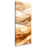 LEINWANDBILD 3D und geometrisch 50x150cm - Beige, Textil (50/150cm) - Feeby