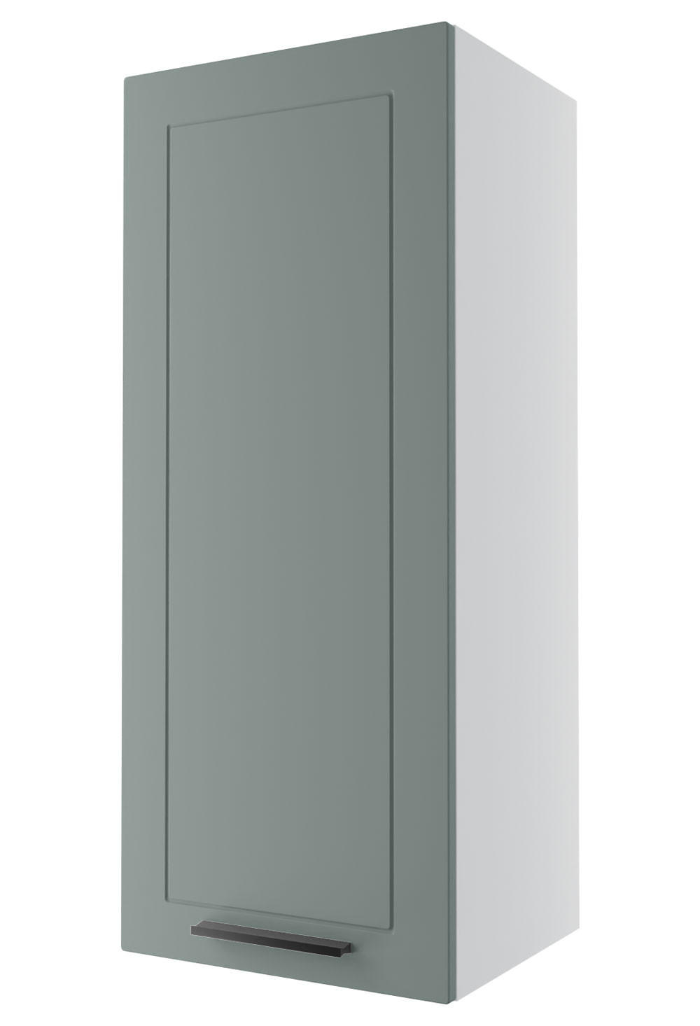 KÜCHENHÄNGESCHRANK Kvantum W4/40 Mint Matt / Weiß Matt 40 / 32,5 / 96cm - Weiß/Mintgrün, Holz/Holzwerkstoff (40/96/32.5cm) - Feldmann-Wohnen
