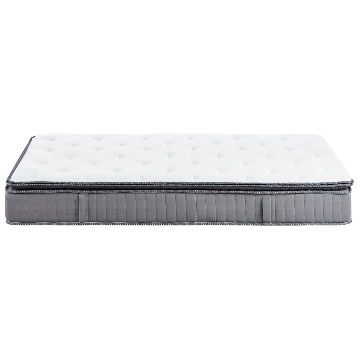 GEL-MEMORYSCHAUM-TASCHENFEDERKERNMATRATZE H2/3 Mittel 120/200 cm Pleasant - Weiß, Textil (120/200cm) - Beliani