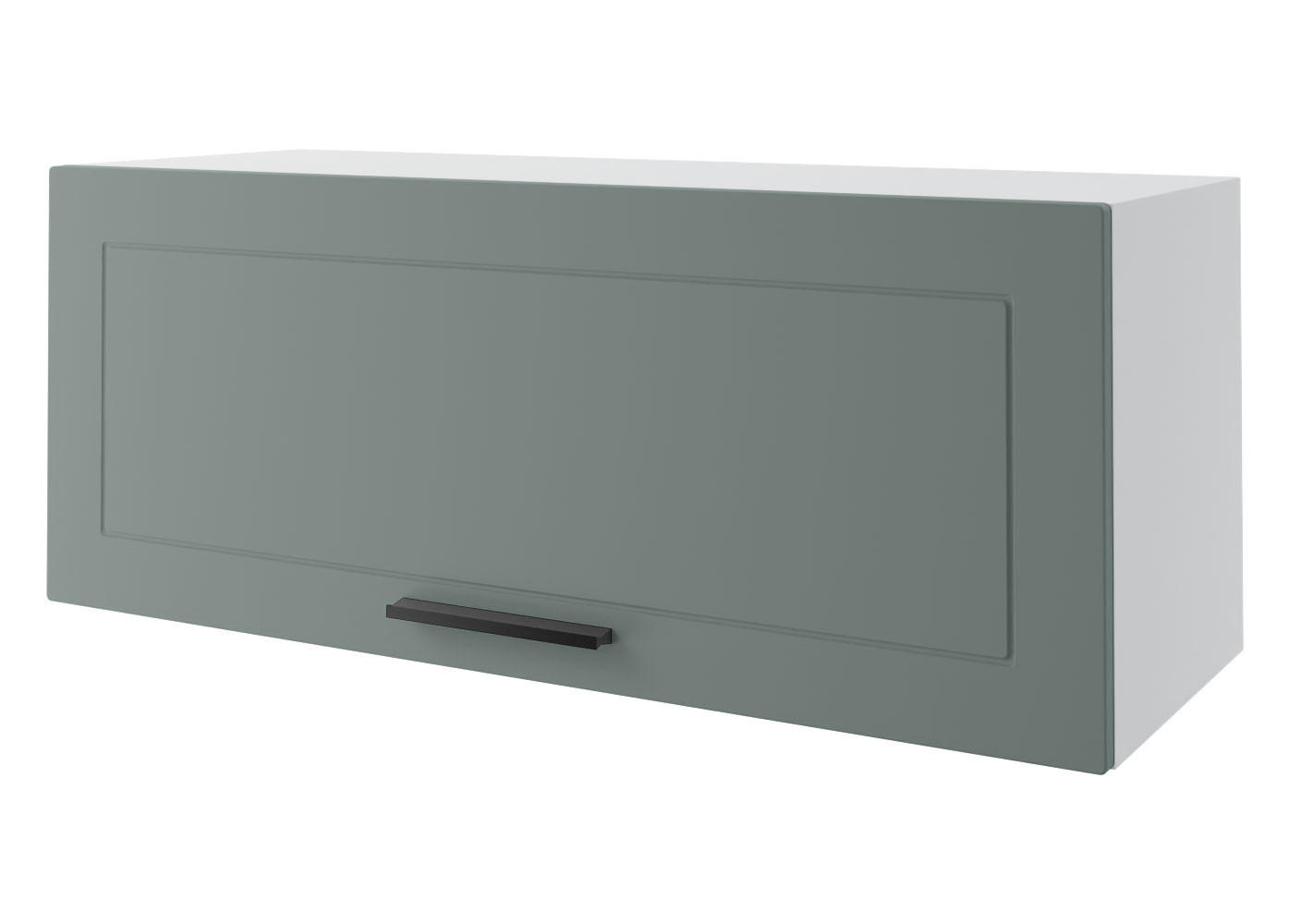 KLAPPHÄNGESCHRANK Kvantum W4B/90 Mint Matt / Weiß Matt 90 / 32,5 / 36cm - Weiß/Mintgrün, Holz/Holzwerkstoff (90/36/32.5cm) - Feldmann-Wohnen