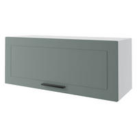 KLAPPHÄNGESCHRANK Kvantum W4B/90 Mint Matt / Weiß Matt 90 / 32,5 / 36cm - Weiß/Mintgrün, Holz/Holzwerkstoff (90/36/32.5cm) - Feldmann-Wohnen