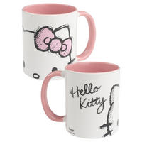KAFFEEBECHER Hello Kitty Rosa/Weiß 320ml - Multicolor, Keramik (0.32L) - Hello Kitty