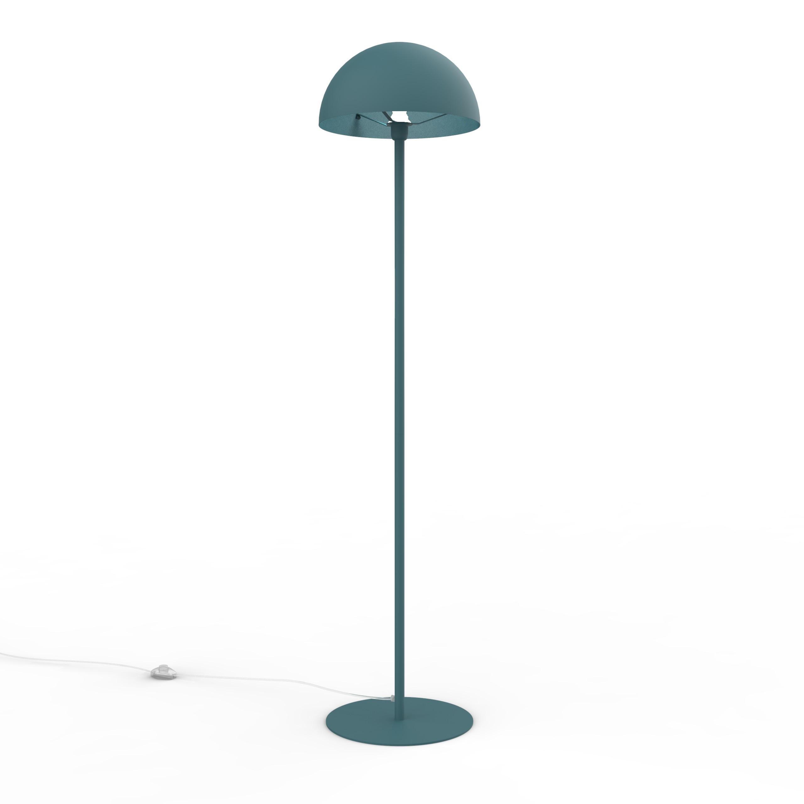 STEHLEUCHTE - Blau, Metall (40/40/165cm) - Lumicom
