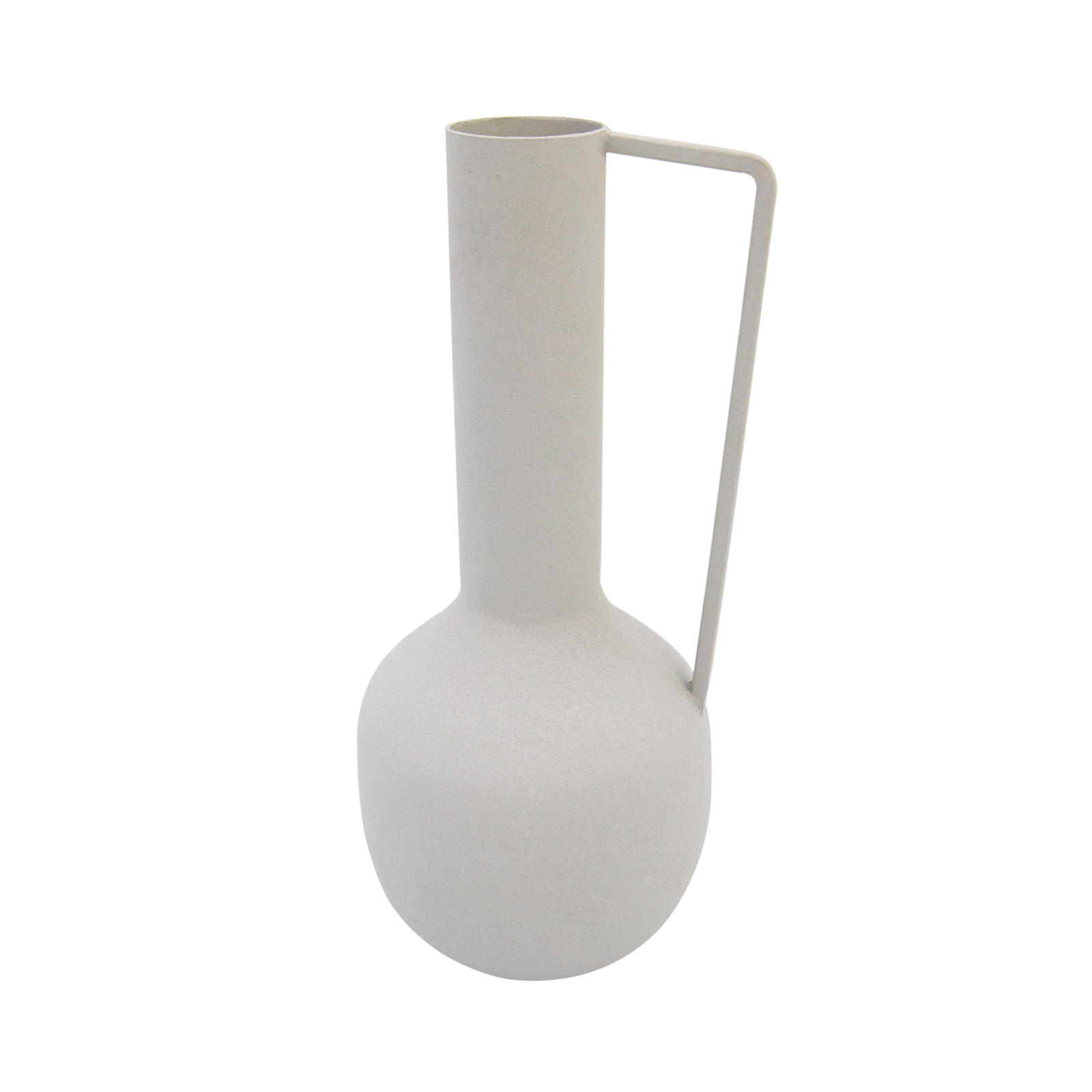 KUGELVASE Sila in Grau 25 cm - Grau, Metall (25cm) - LaLe Living