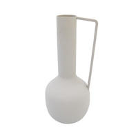 KUGELVASE Sila in Grau 25 cm - Grau, Metall (25cm) - LaLe Living