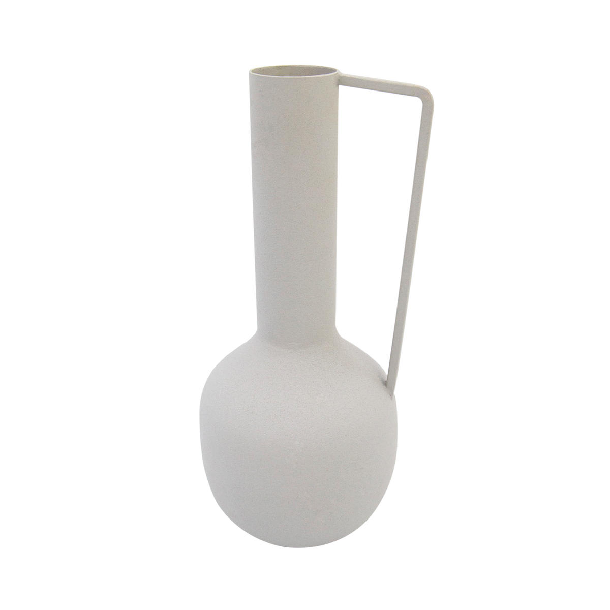 KUGELVASE Sila in Grau 25 cm - Grau, Metall (25cm) - LaLe Living