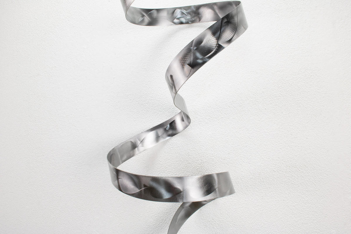 WANDDEKO Silber 95/34 cm - Silberfarben, Metall (4.07/34/28cm) - KUNSTLOFT