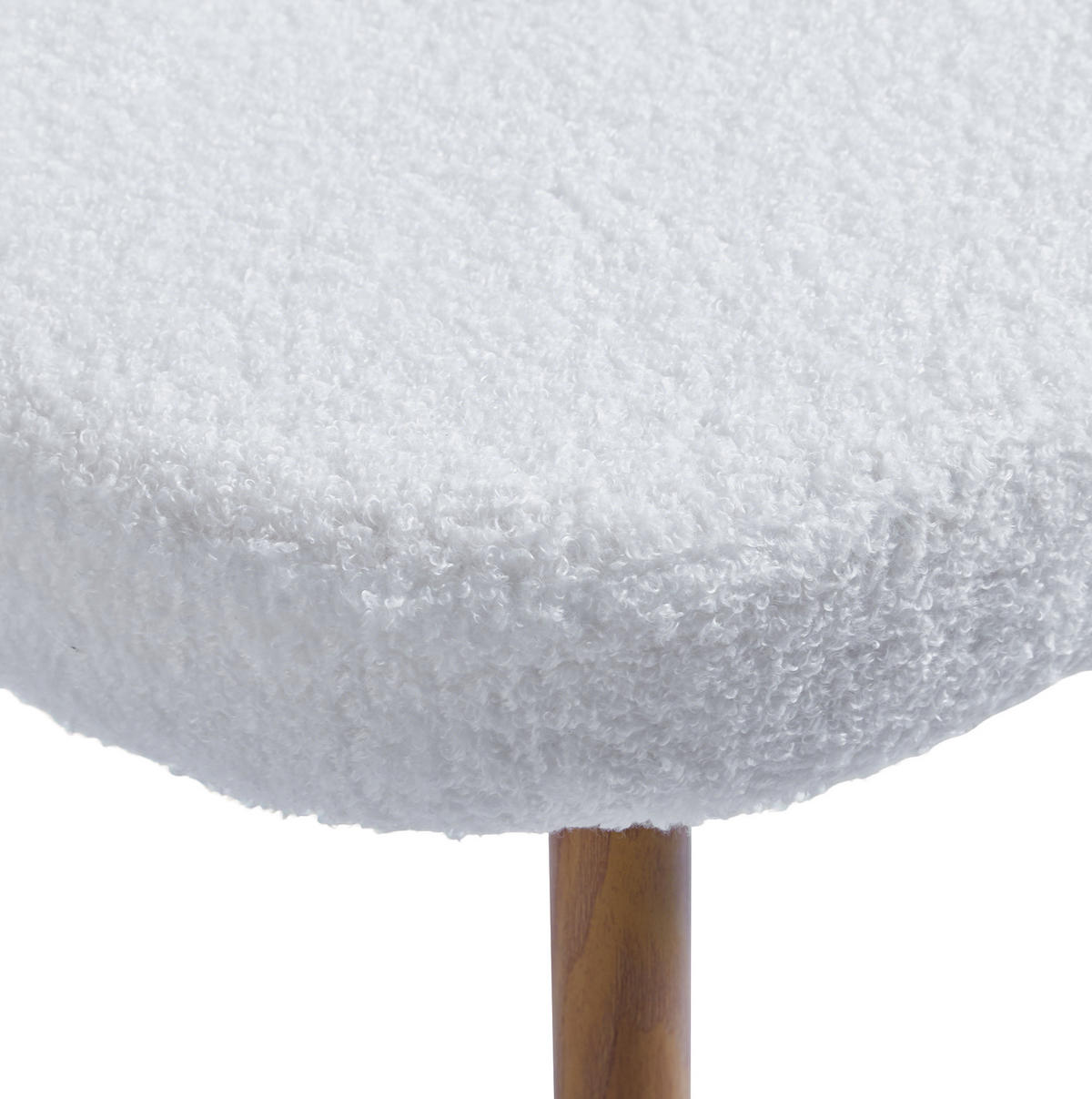 ESSZIMMERSTUHL ergonomische Sitzschale Teddy White 2er-Set - Weiß, Holz (54/77/60cm) - Meubliv