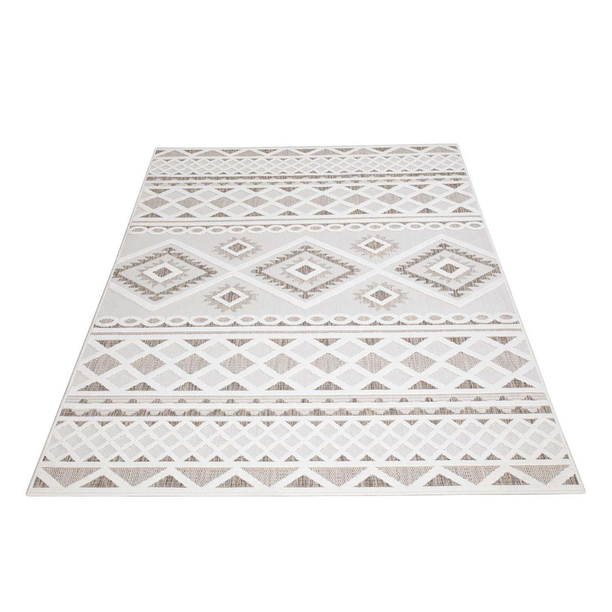OUTDOOR-TEPPICH Santorini 435 Creme 200x290 cm - Creme, Textil (200/290cm) - carpet city