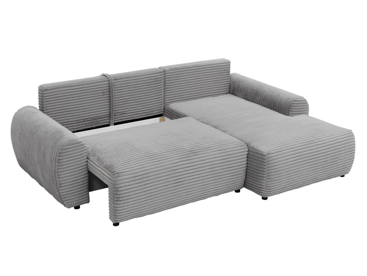 ECKSOFA Bello, Seite: Rechts - Schwarz/Naturfarben, Holz/Kunststoff (267/177cm) - MIRJAN24