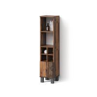 MIDISCHRANK Fucino Eiche rustikal 30 x 130.6 cm kleine Tür - Wildeiche, Holzwerkstoff (30/130.6/30cm) - Livinity®
