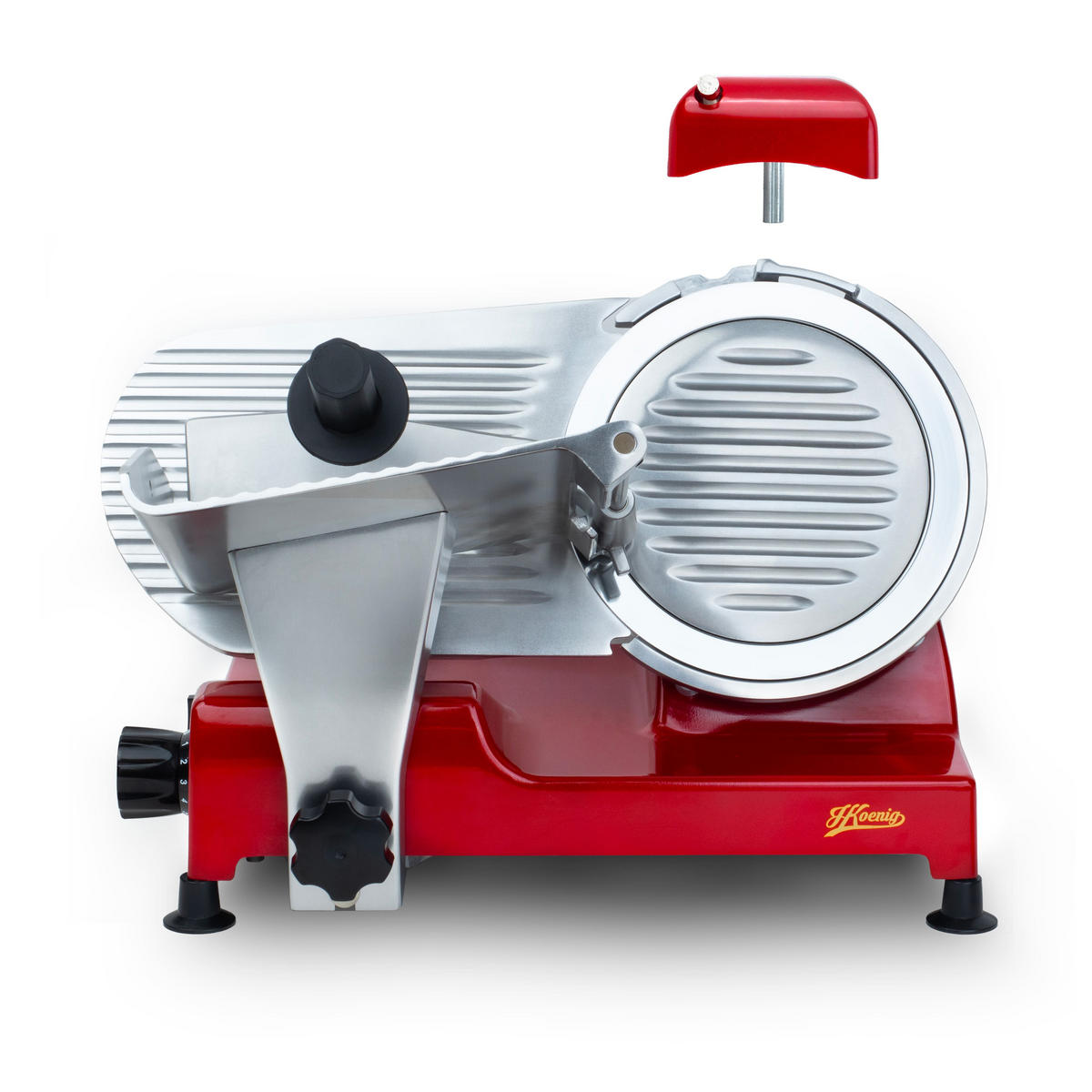 ALLESSCHNEIDER elektronisch MSX224, Rot - Silberfarben, Metall (49.5/33/42cm) - HKoenig