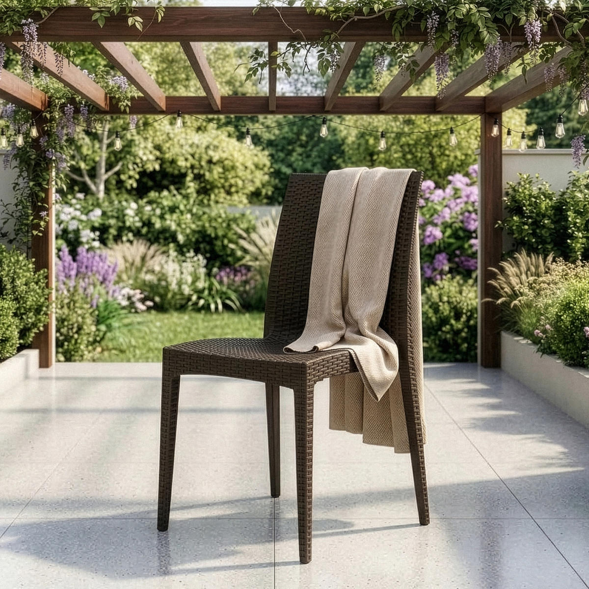 GARTENSTUHL ETULI 2-tlg, Braun - Braun, Kunststoff (48/88/50cm) - KONSIMO®