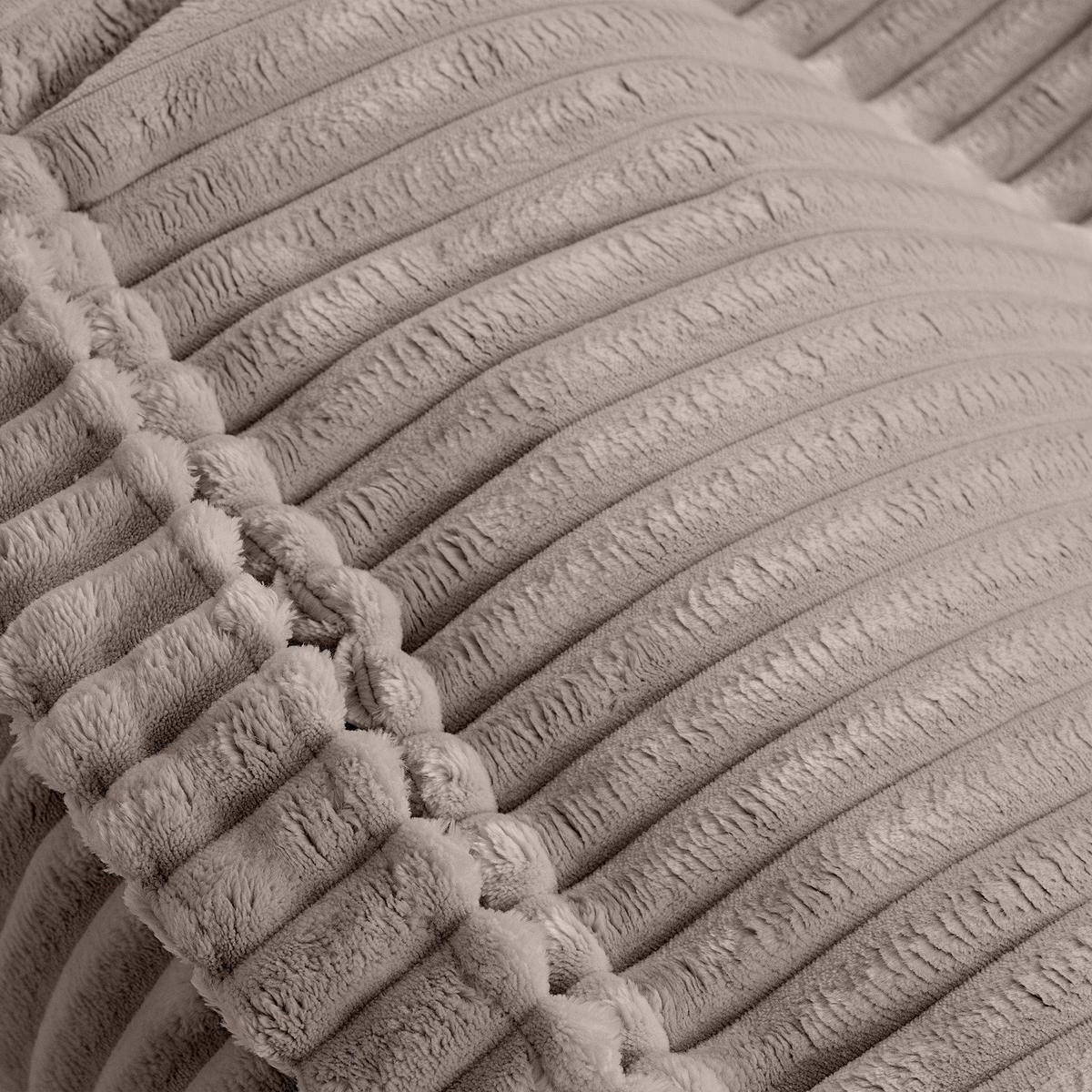 KINDERSOFA Pocket Max modular 12-tlg. aus Plüschcord in Kieselbeige - Trüffeleichefarben, Textil (120/25/60cm) - MeowBaby