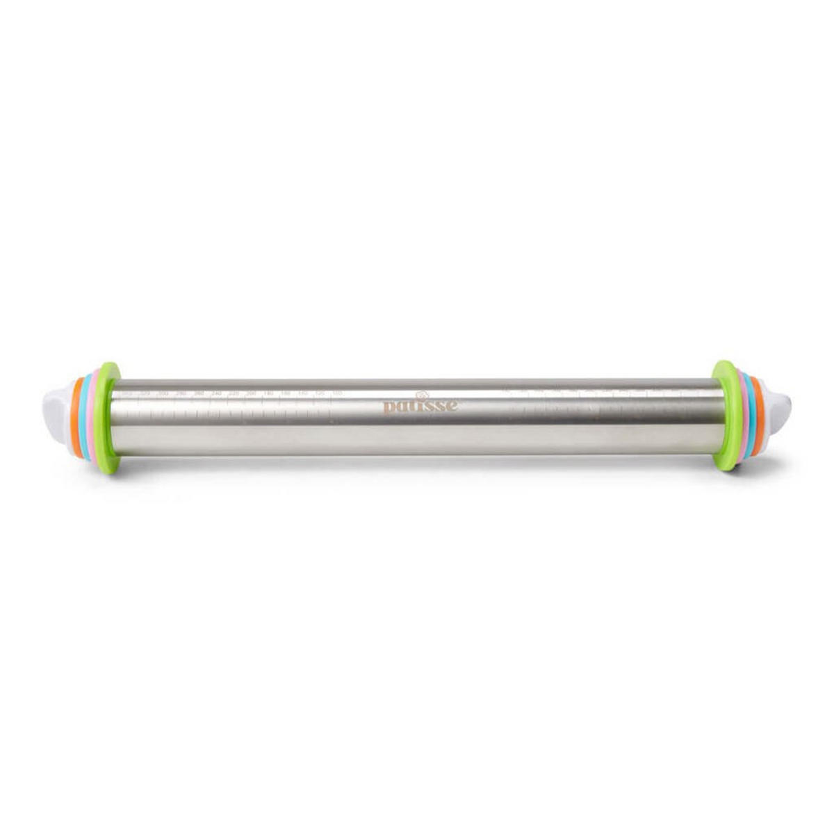 NUDELHOLZ mit Abstandshaltern 43 cm PAT02065 - Silberfarben, Metall (43cm) - Patisse 