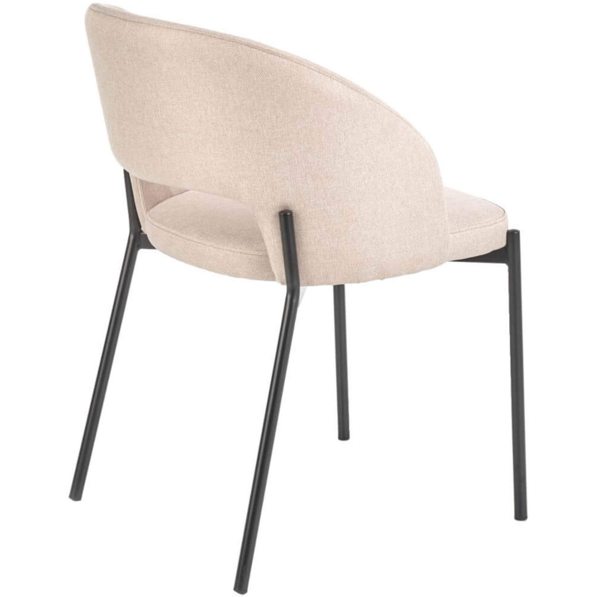 STUHL ARKO K373 - Beige/Schwarz, Holzwerkstoff/Metall (51/77/57cm) - Meblini