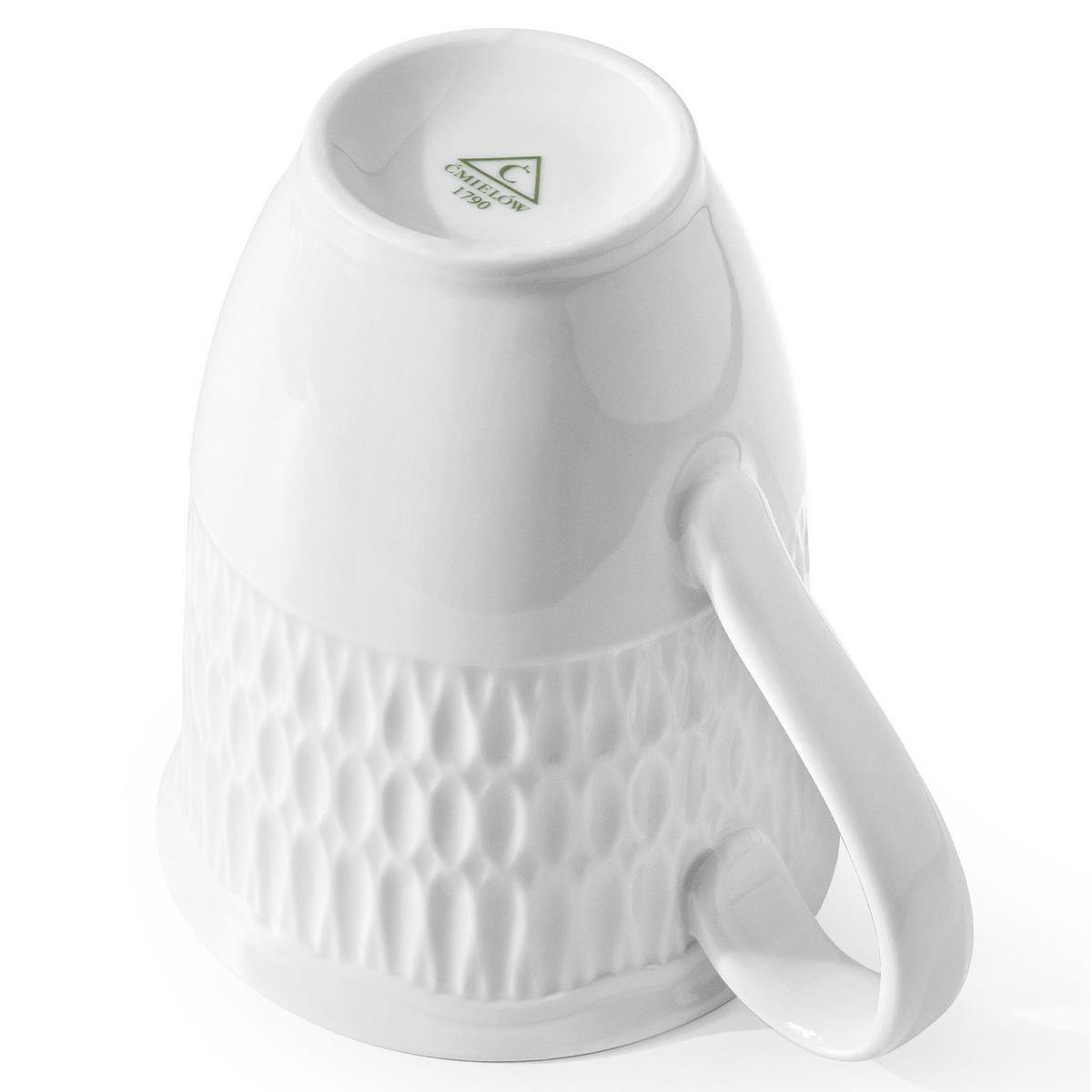 BECHER-SET CMIELOW SOFIA 6-tlg aus Porzellan - Weiß, Keramik (0.3L) - KONSIMO®