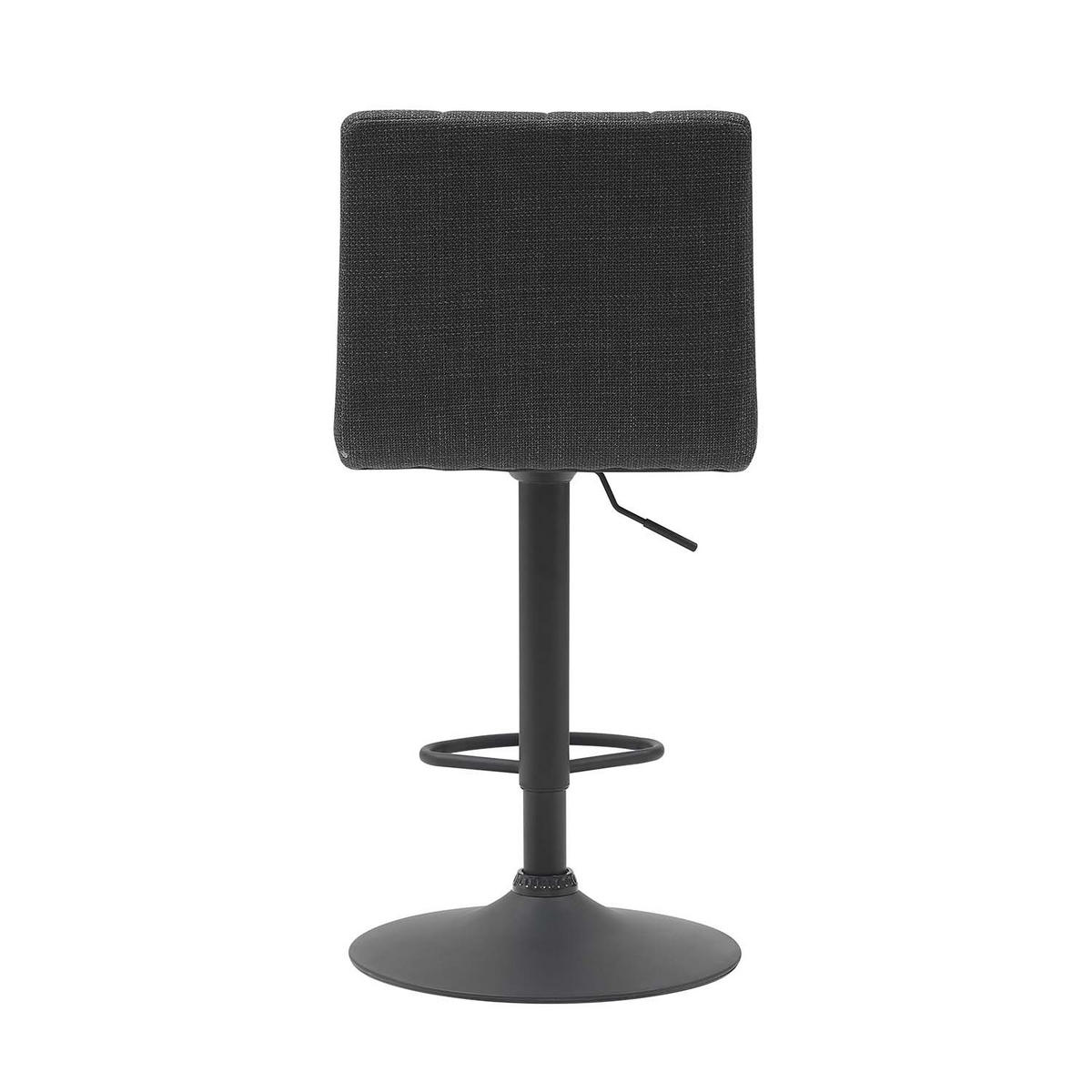 BARHOCKER-SET 2 Stück Erika - Anthrazit - Anthrazit/Schwarz, Textil/Metall (47/93/57cm) - Hela Vertriebs GmbH