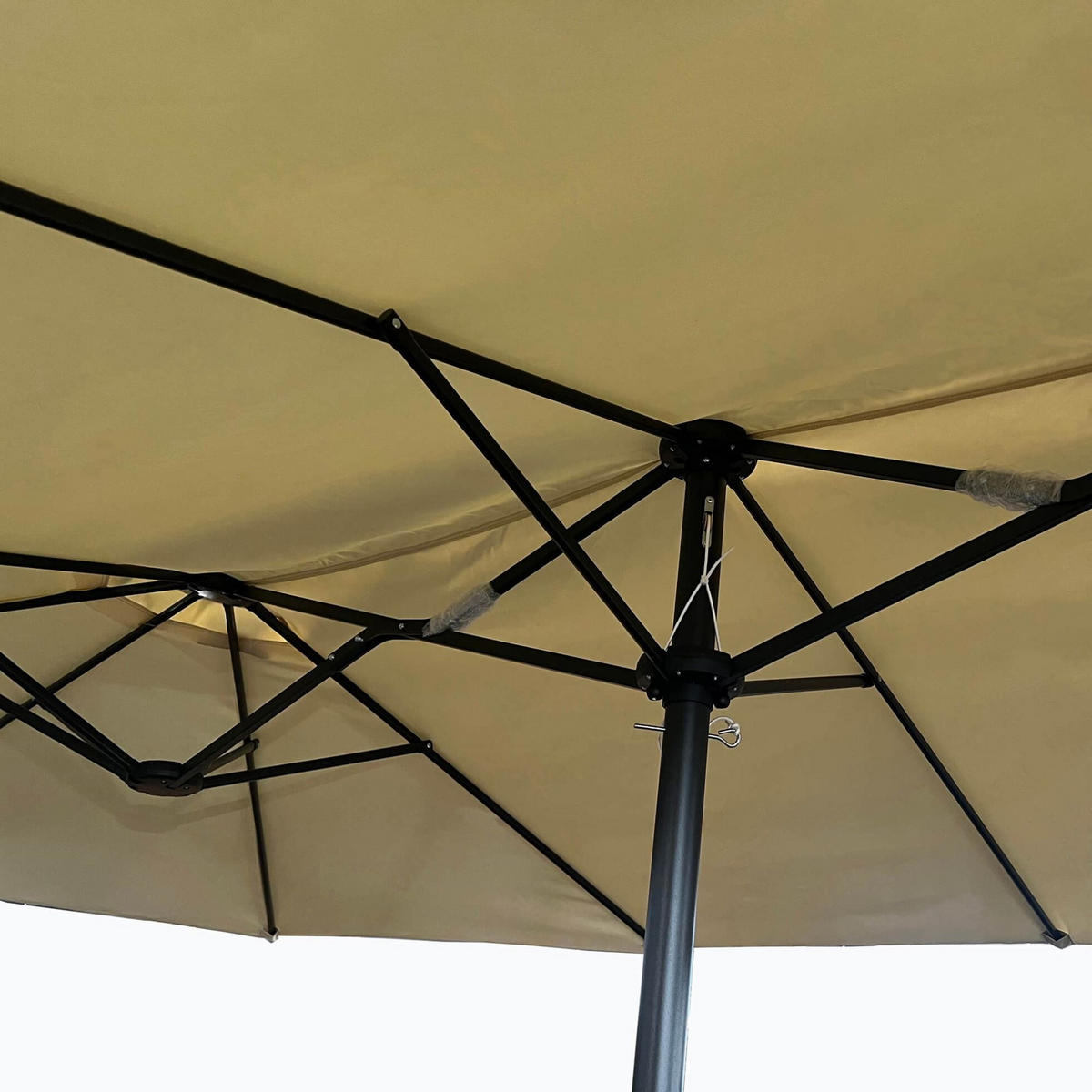 SONNENSCHRIM Beige 245/460 cm - Beige/Schwarz, Metall (460/270cm) - Akord