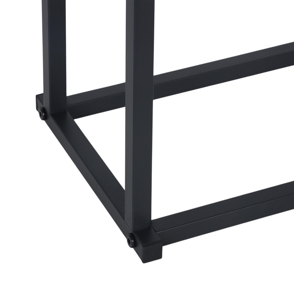 HANDTUCHSTÄNDER - Schwarz, Holz/Metall (44/86/21cm) - Relaxdays