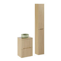 BADMÖBEL-SET 4 Teile -Nordic Cremona N BM391 in Cremona-Eiche - Eichefarben, Holz (60/170/46.5cm)