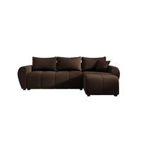 ECKSOFA MOLISA L Cosmic 800 Rechts mit Schlaffunktion - Braun, Textil (245/145cm) - Bedante