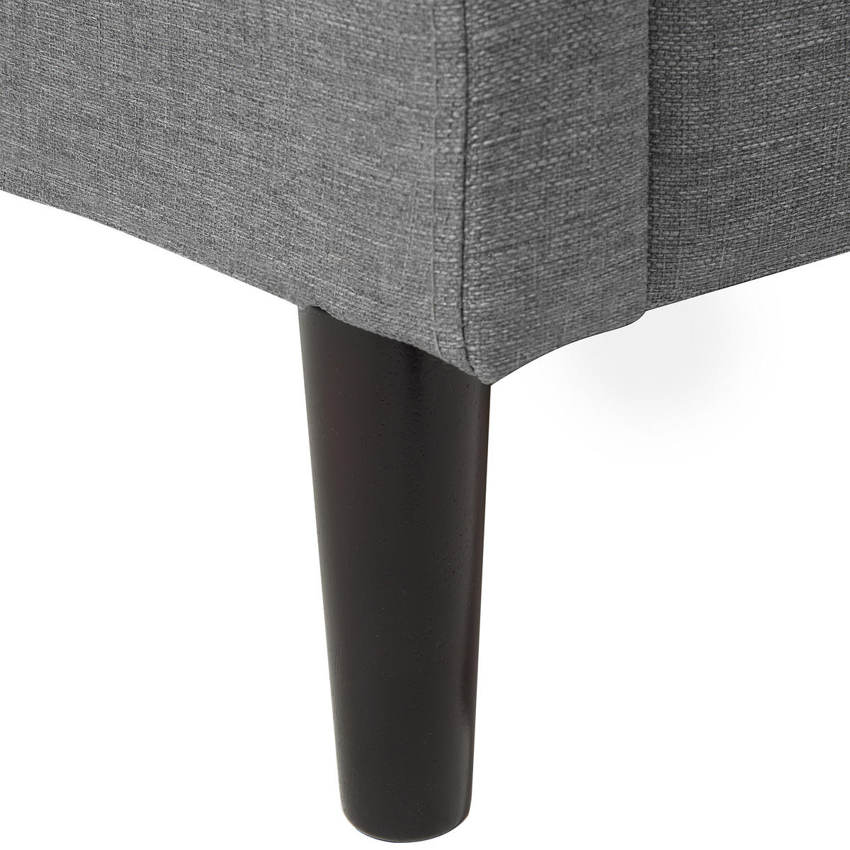 POLSTERBETT 140/200cm Grau Colmar - Grau, Textil (140/200cm) - Beliani