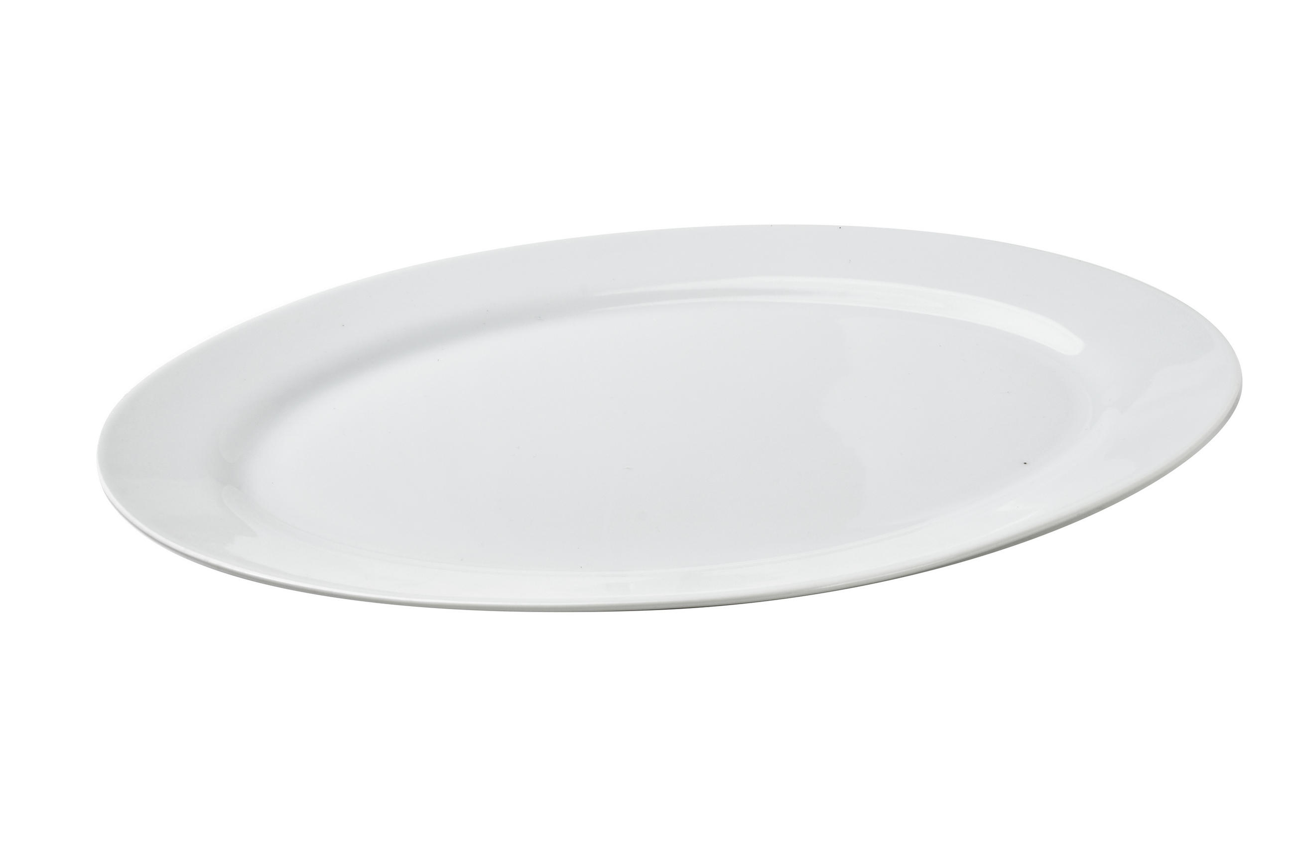 SERVIERPLATTE Basic Weiß 35/24/3 cm Keramik - Weiß, Keramik (24/3/35cm) - Mondex