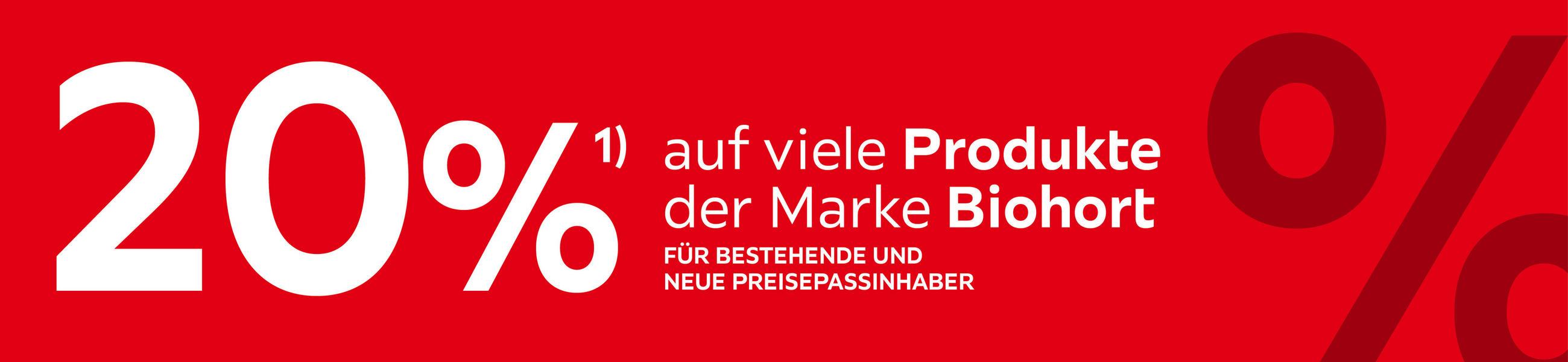 20% auf viele Produkte der Marke Biohort; Für bestehende und neue Preisepassinhaber