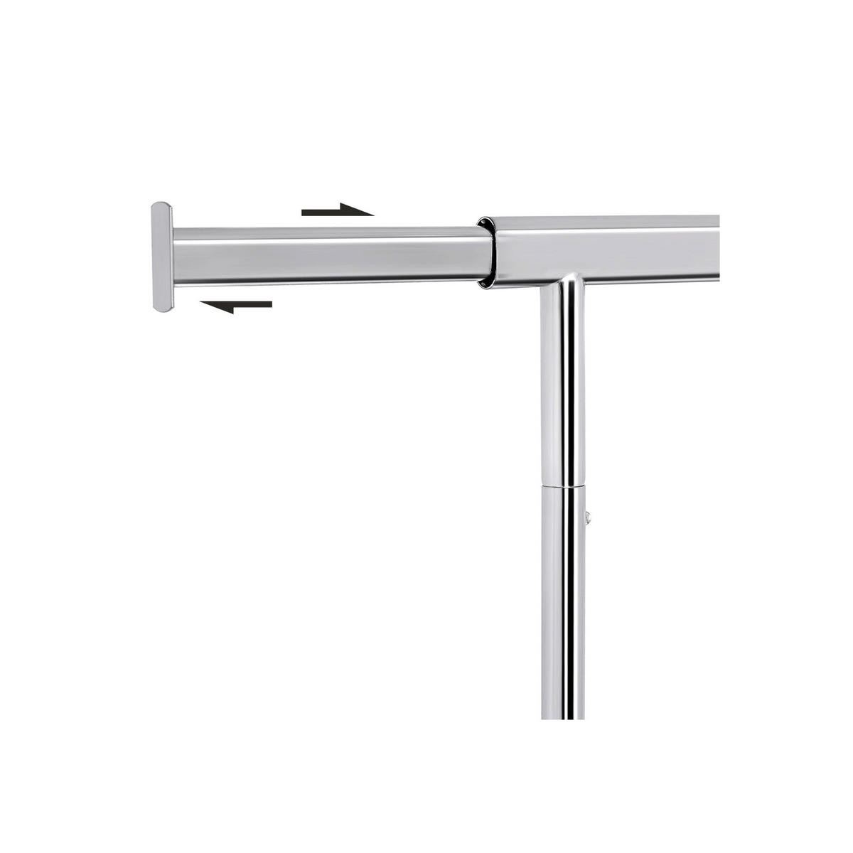 KLEIDERSTÄNDER - Silberfarben, Metall (45.4/160/132cm) - Hansiro