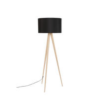 STEHLAMPE Tripod mit Stativ Schwarz - Schwarz, Metall (50/50/151cm) - Zuiver