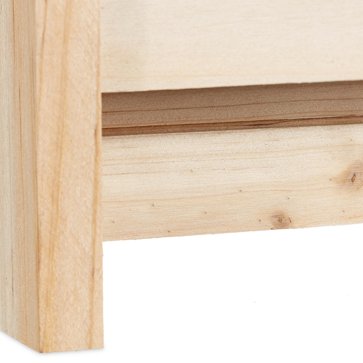 FLEDERMAUSKASTEN - Hellbraun, Holz/Metall (18/25.5/6cm) - Relaxdays