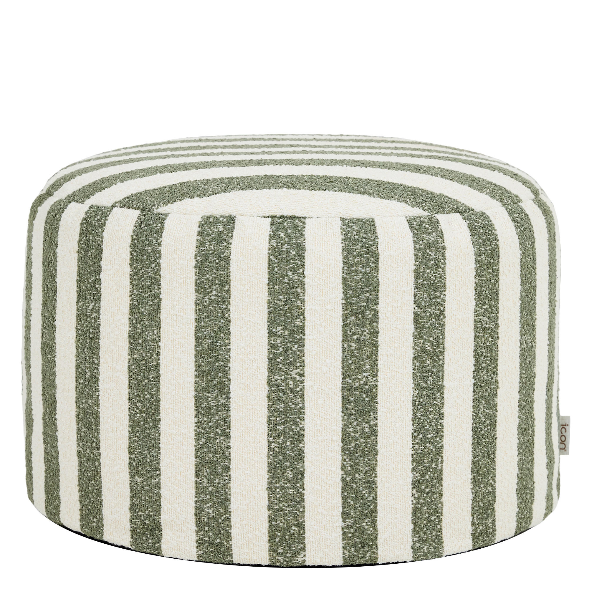 POUF aus Bouclé Milano - Grün, Textil (55/35/55cm) - icon