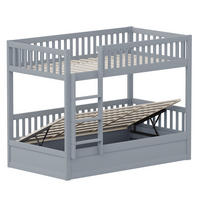 ETAGENBETT 90x200 Grau - Grau, Holz (90/200cm) - ComfortXL