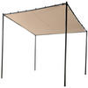 GARTEN-PERGOLA Beige Vimino - Beige, Textil (282/282/294cm) - Beliani