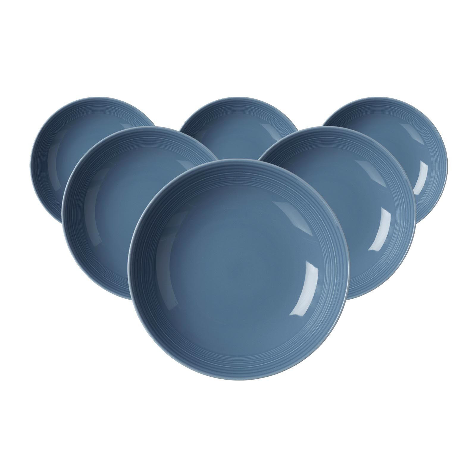 SUPPENTELLER Levi Blau ø 22 cm 6er Set - Blau, Keramik (22cm) - Ritzenhoff Breker