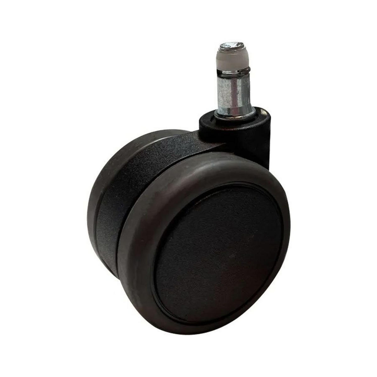 ERSATZROLLEN Streamo Schreibtisch-Stuhl Rollen-Set STREAMO weich für harte Böden - Schwarz, Kunststoff/Metall (7/7/7cm) - ASSMANN