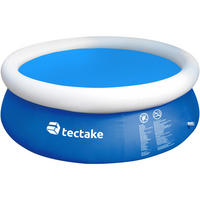 POOLABDECKUNG ,Durchmesser 300 cm,blau - Blau, Kunststoff (300/300cm) - tectake