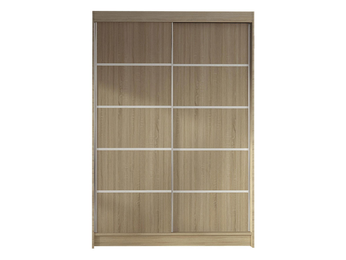 SCHWEBETÜRENSCHRANK Lino IV - Sonoma Eiche, Holzwerkstoff/Metall (120/200/58cm) - MIRJAN24