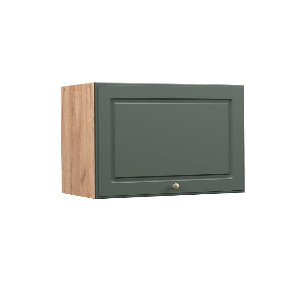 HÄNGESCHRANK Fame-Line Grün-Gold Landhaus 60 cm Flach - Eiche Wotan/Grün, Holzwerkstoff (60/40/34.1cm) - Vicco