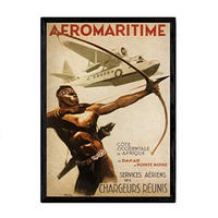 POSTER Aeromarítima Vintage A3 Rahmenlos - Klar, Papier (29.7/5/42cm) - Nacnic