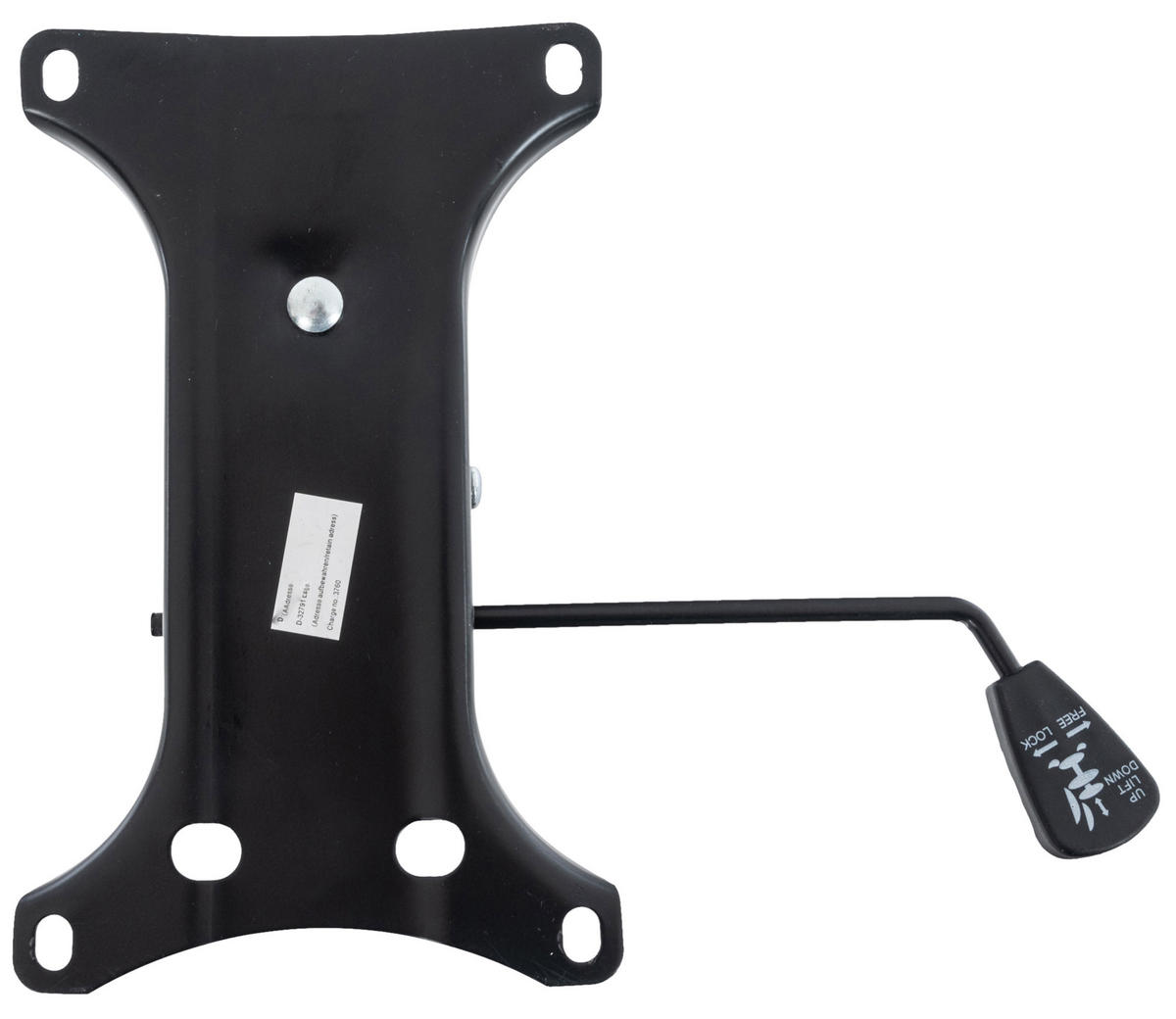 DREHSTUHL Metall schwarz - Schwarz, Metall (17.5/12/28cm) - CLP