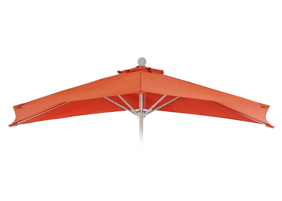 ERSATZ-BEZUG SONNENSCHIRM HALBRUND Orange - Orange, Textil (285/145cm) - MCW