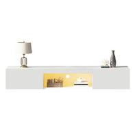 LOWBOARD 160/31/22 cm in Weiß aus Spanplatte mit LED-Beleuchtung - Weiß, Holzwerkstoff (31/22/160cm) - OKMYHOME