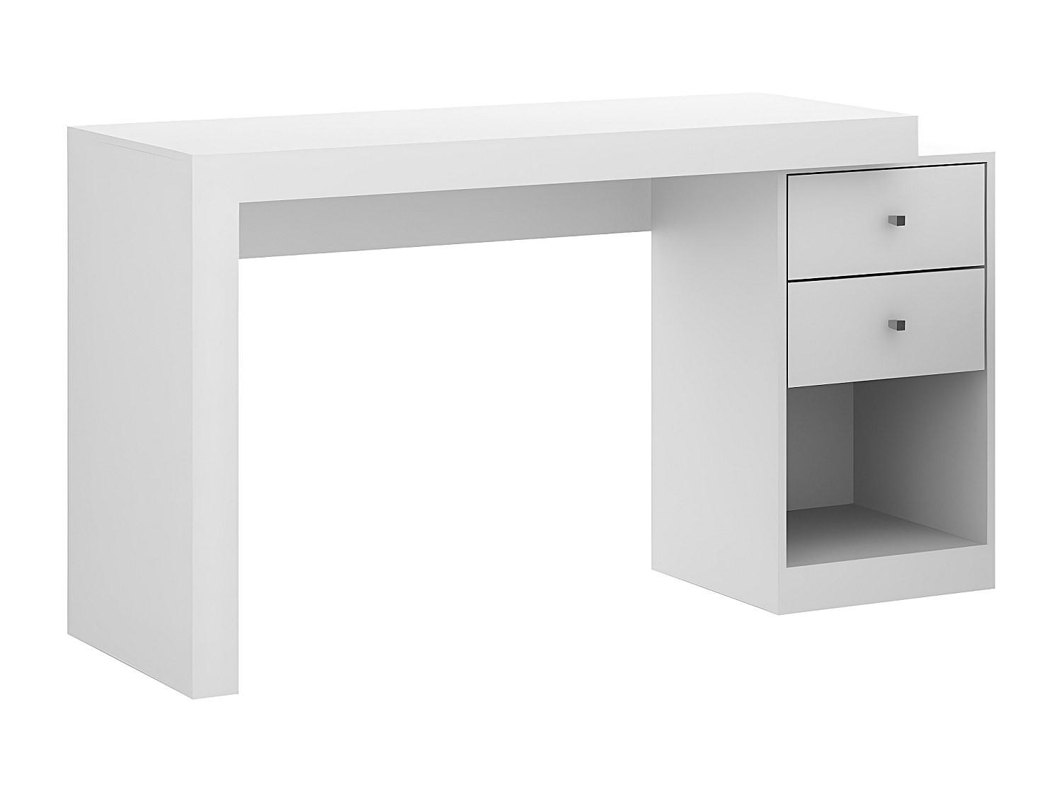 Vente-Unique Schreibtisch Weiß 46x75.3x120 cm