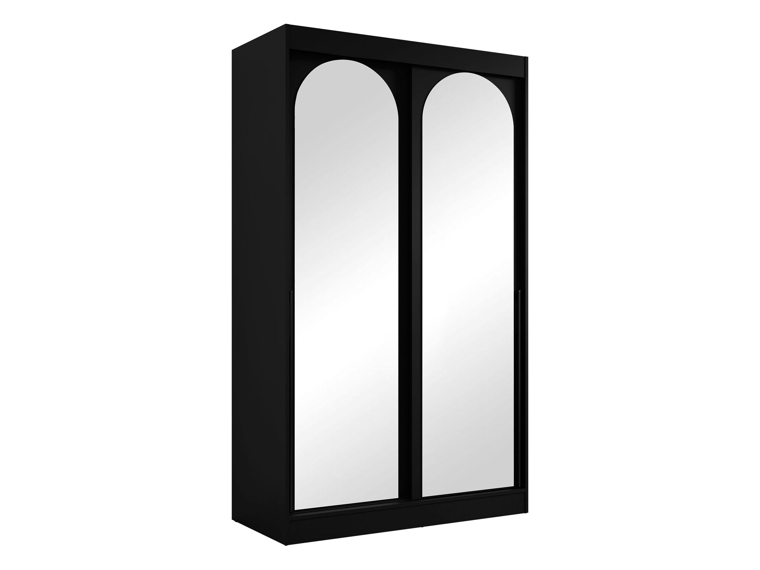 SCHIEBETÜRENSCHRANK Modin 120 - Schwarz, Holzwerkstoff/Kunststoff (120/216/65cm) - MIRJAN24