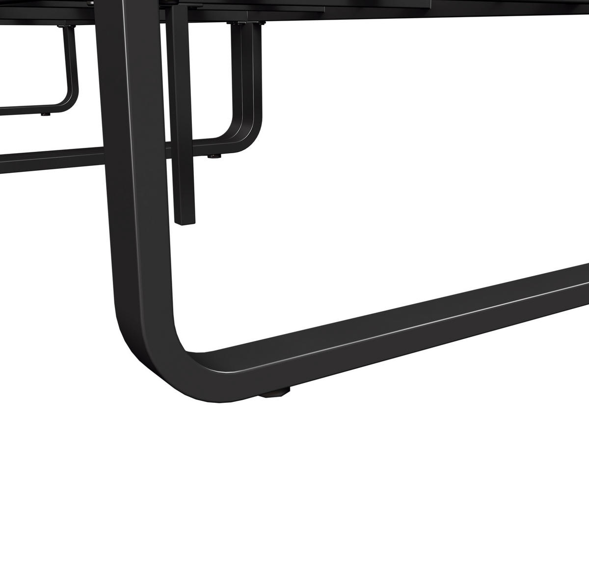 GARTENMÖBEL-SET 123,5/58/66 cm mit 2 Sofas, Sessel, 2 Tischen, verzinktem Eisen und verstellbaren Füßen, Grau - Grau, Metall - Redom