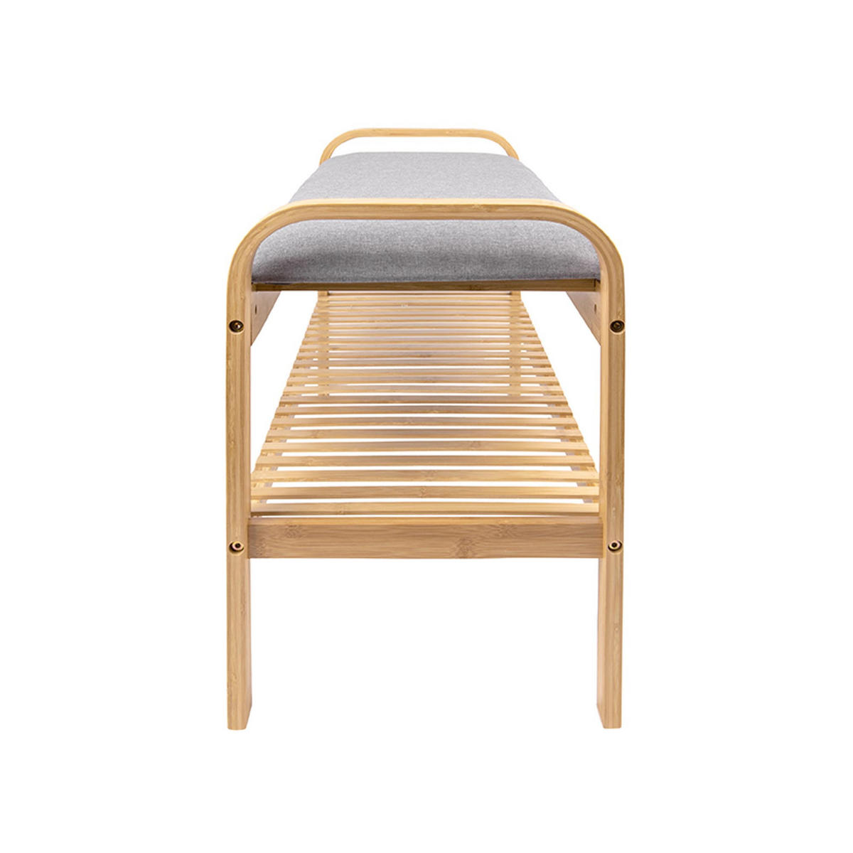 BANK Arch Grau 33/90/50 cm - Grau, Holz (90/50/33cm) - Leitmotiv