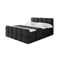 BOXBETT mit Matratze H3 - FAMA-Z - 120x200 cm Schwarz Casablanca - Schwarz, Holzwerkstoff (120/200cm) - ALTDECOR